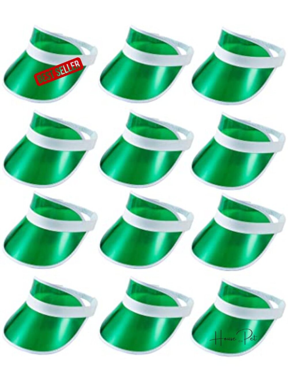 12 Pack Sun Visor Hats Women UV Protection Clear Outdoor Beach Sports Golf